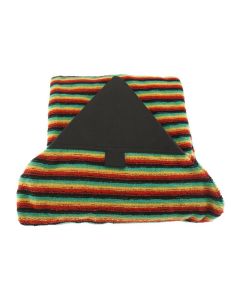 Surfboard bag , soft towel material, RASTA color - by saruSURF